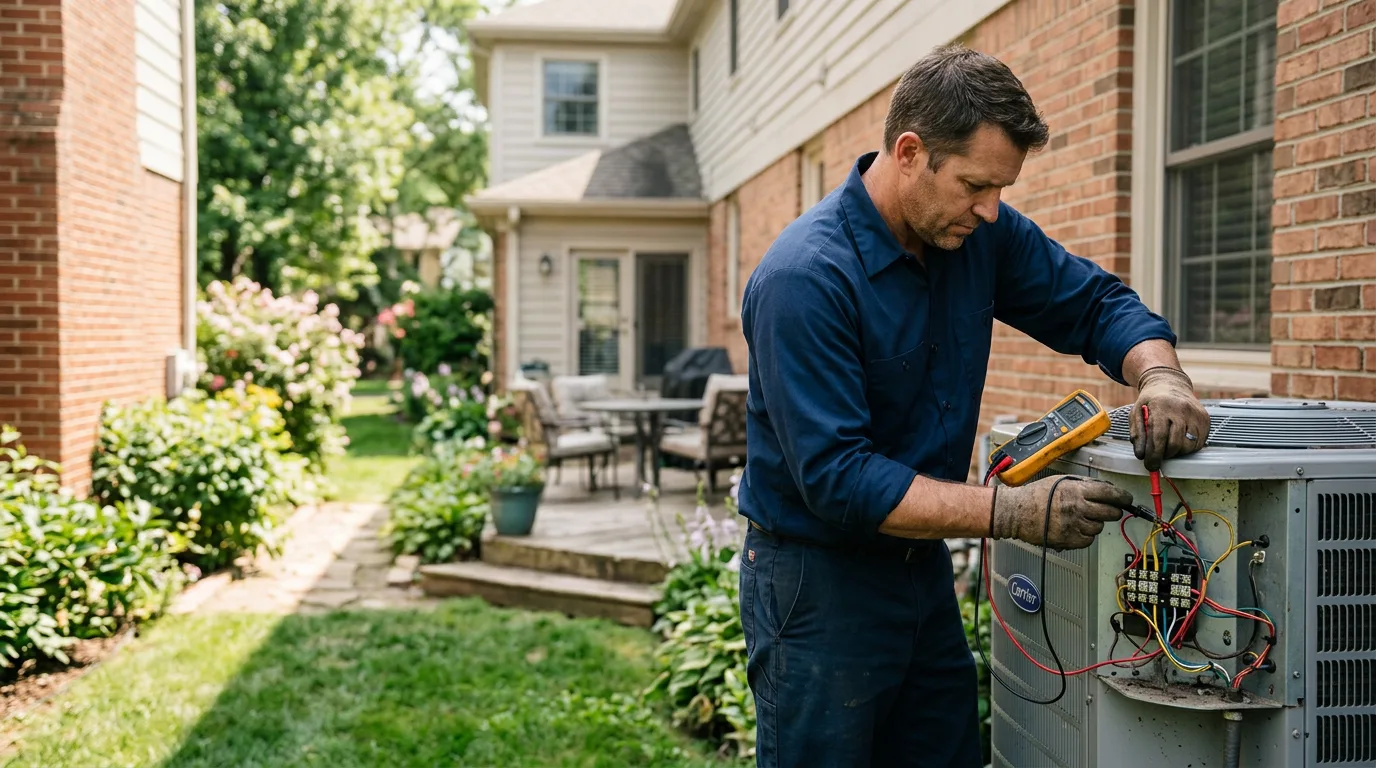 HVAC technician working near Crozet, VA